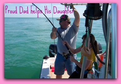 Kids are free with one adult on fat cat fishing charters! Take a kid fishing today!