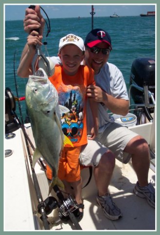 Florida fishing charters kids catch fish.